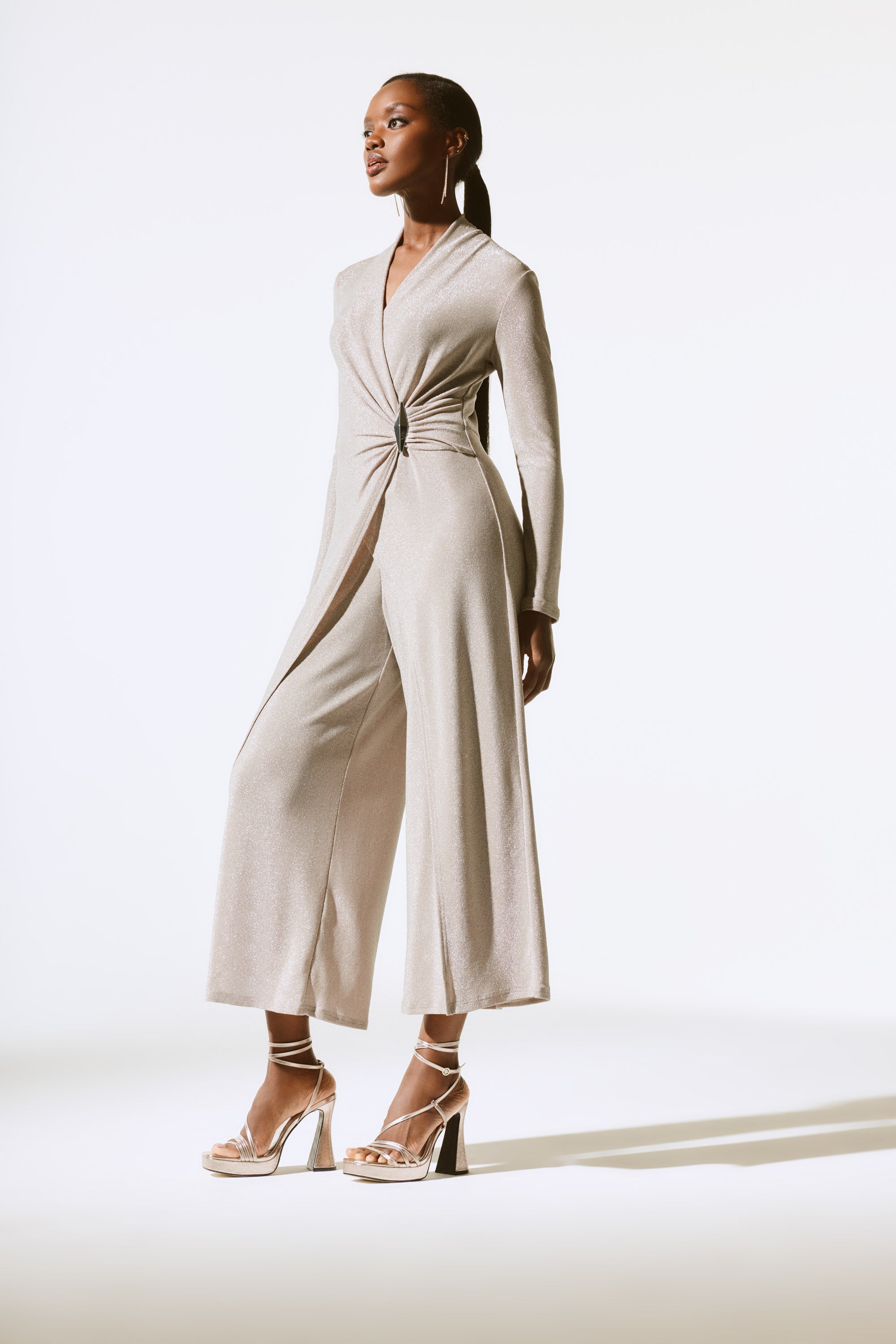 Shimmer Knit Jumpsuit