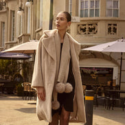 Classic Collar Faux Fur Coat 607