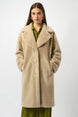 Classic Collar Faux Fur Coat 607