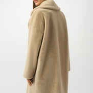 Classic Collar Faux Fur Coat 607