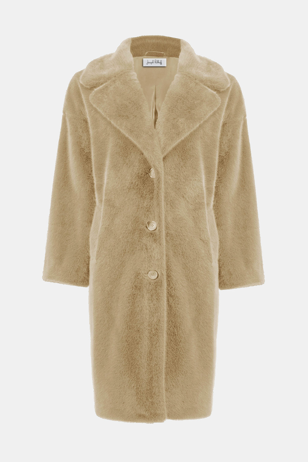 Classic Collar Faux Fur Coat 607