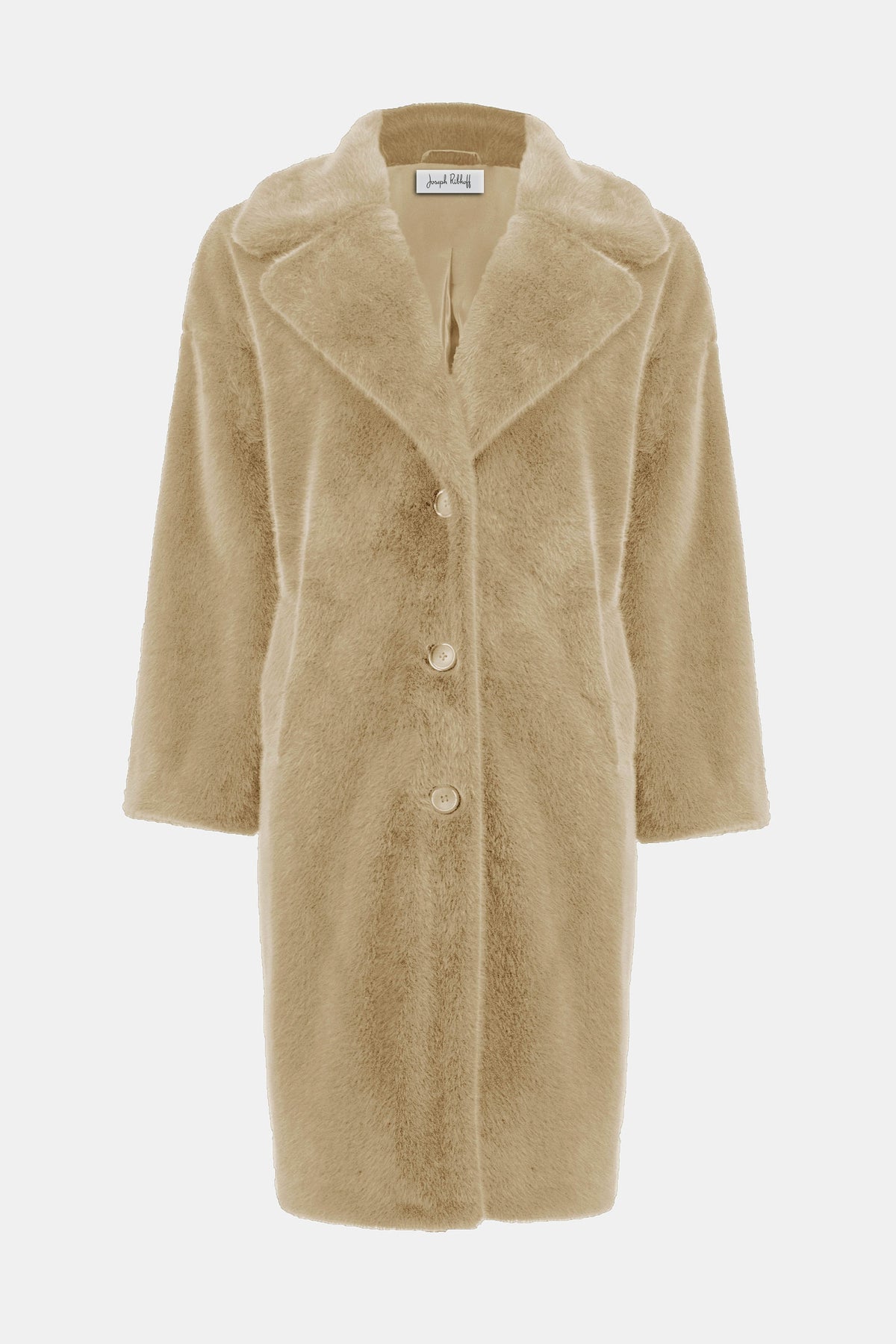 Classic Collar Faux Fur Coat 607