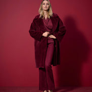 Classic Collar Faux Fur Coat 607