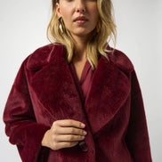 Classic Collar Faux Fur Coat 607