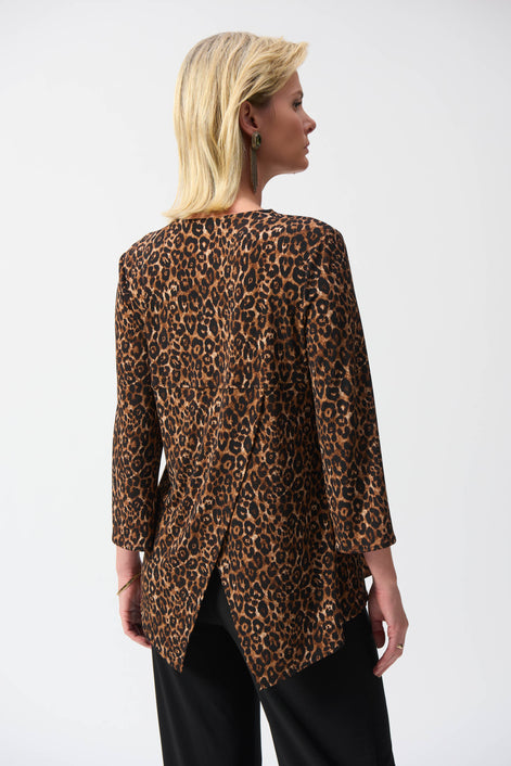 Silky Knit Animal Print Fit & Flare Tunic