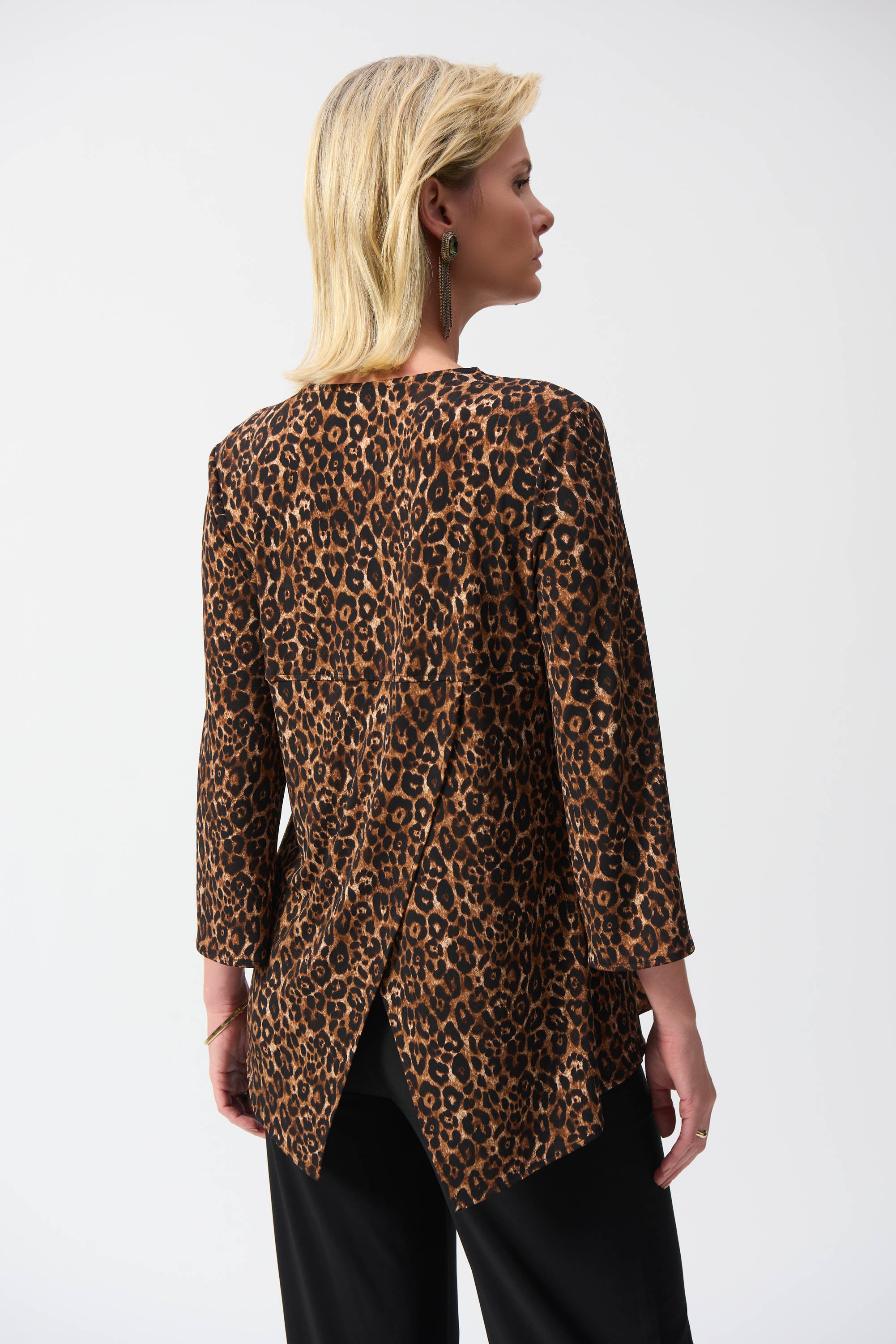 Silky Knit Animal Print Fit & Flare Tunic