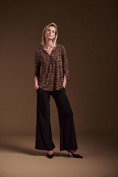 Silky Knit Animal Print Fit & Flare Tunic