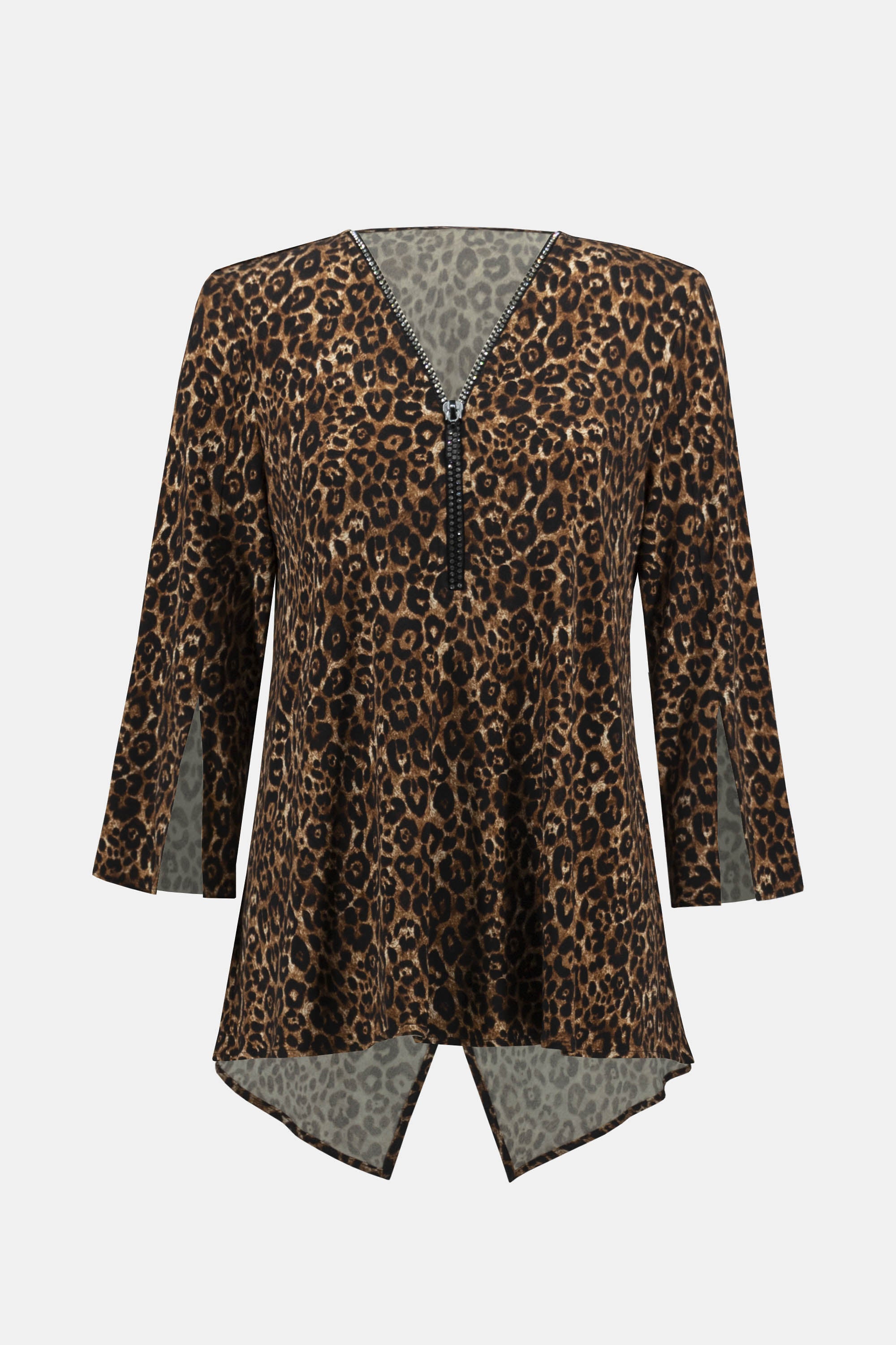 Silky Knit Animal Print Fit & Flare Tunic