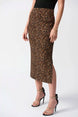 Leopard Print Maxi Skirt with Delicate Side Slit 881