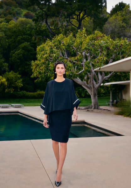 Chiffon Layered Evening Dress