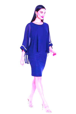 Chiffon Layered Evening Dress