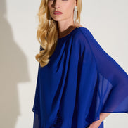 Knee-length Bodycon dress with Draped 3/4 Sleeves 619