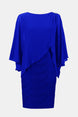 Knee-length Bodycon dress with Draped 3/4 Sleeves 619