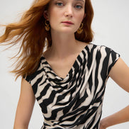 Animal Print Sheath Wrap Dress 1612