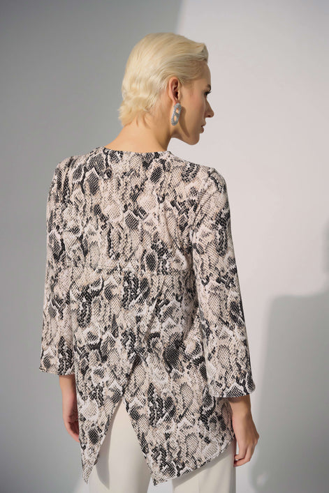 Elegant Python Tunic Top