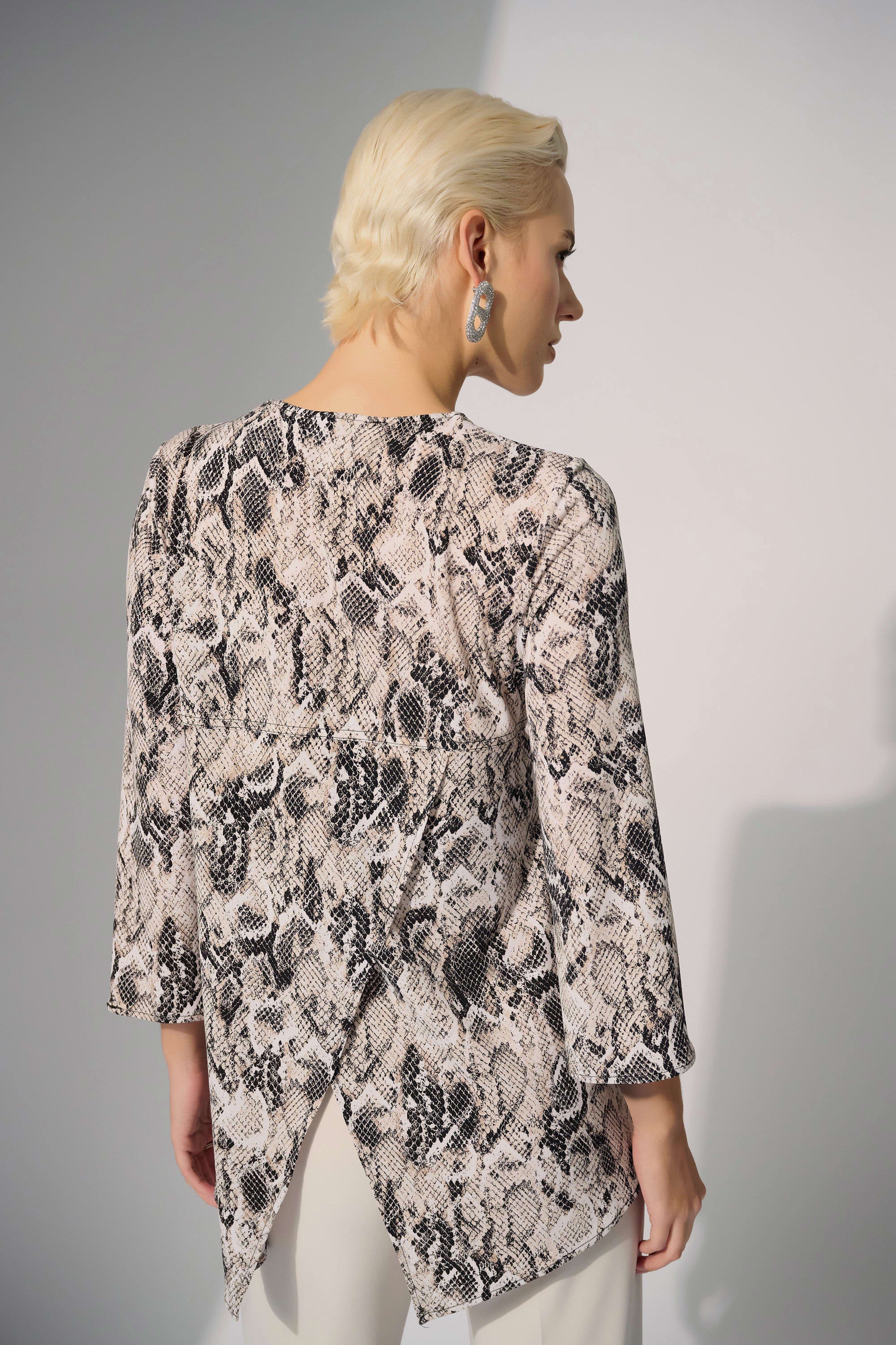 Elegant Python Tunic Top