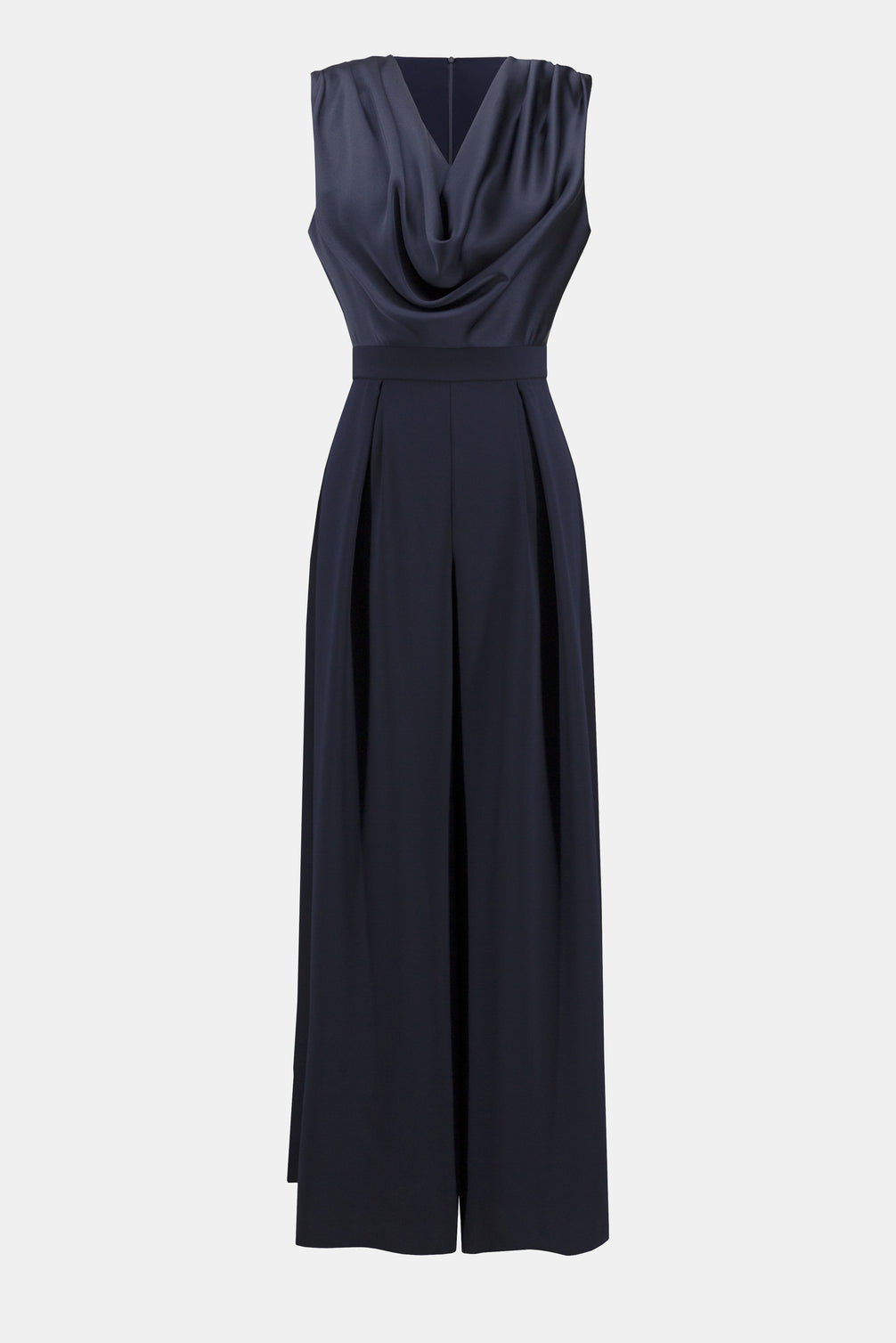 Satin and Crepe Wide Leg Jumpsuit 94