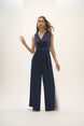 Satin and Crepe Wide Leg Jumpsuit 94