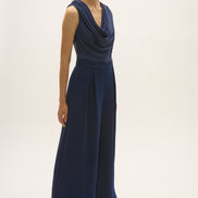 Satin and Crepe Wide Leg Jumpsuit 94