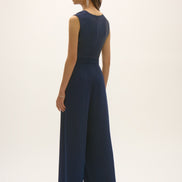 Satin and Crepe Wide Leg Jumpsuit 94
