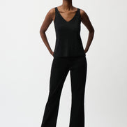 Metallic Knitted Camisole with Rhinestones 755