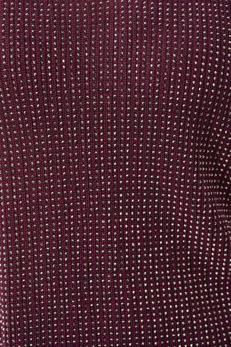 Metallic Knitted Camisole with Rhinestones 755