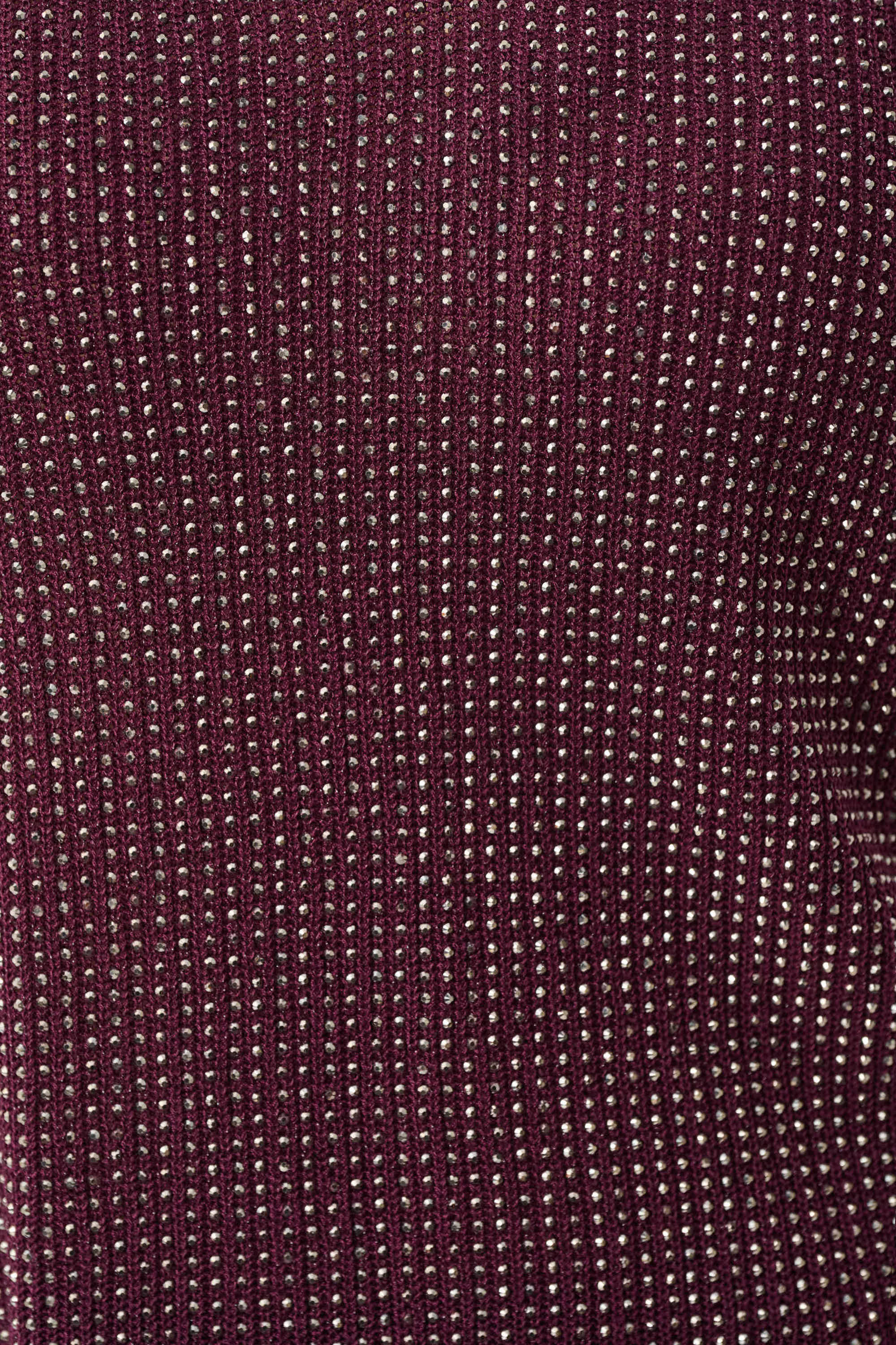 Metallic Knitted Camisole with Rhinestones 755