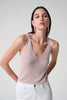 Metallic Knitted Camisole with Rhinestones 755