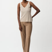 Metallic Knitted Camisole with Rhinestones 755