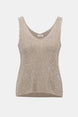 Metallic Knitted Camisole with Rhinestones 755