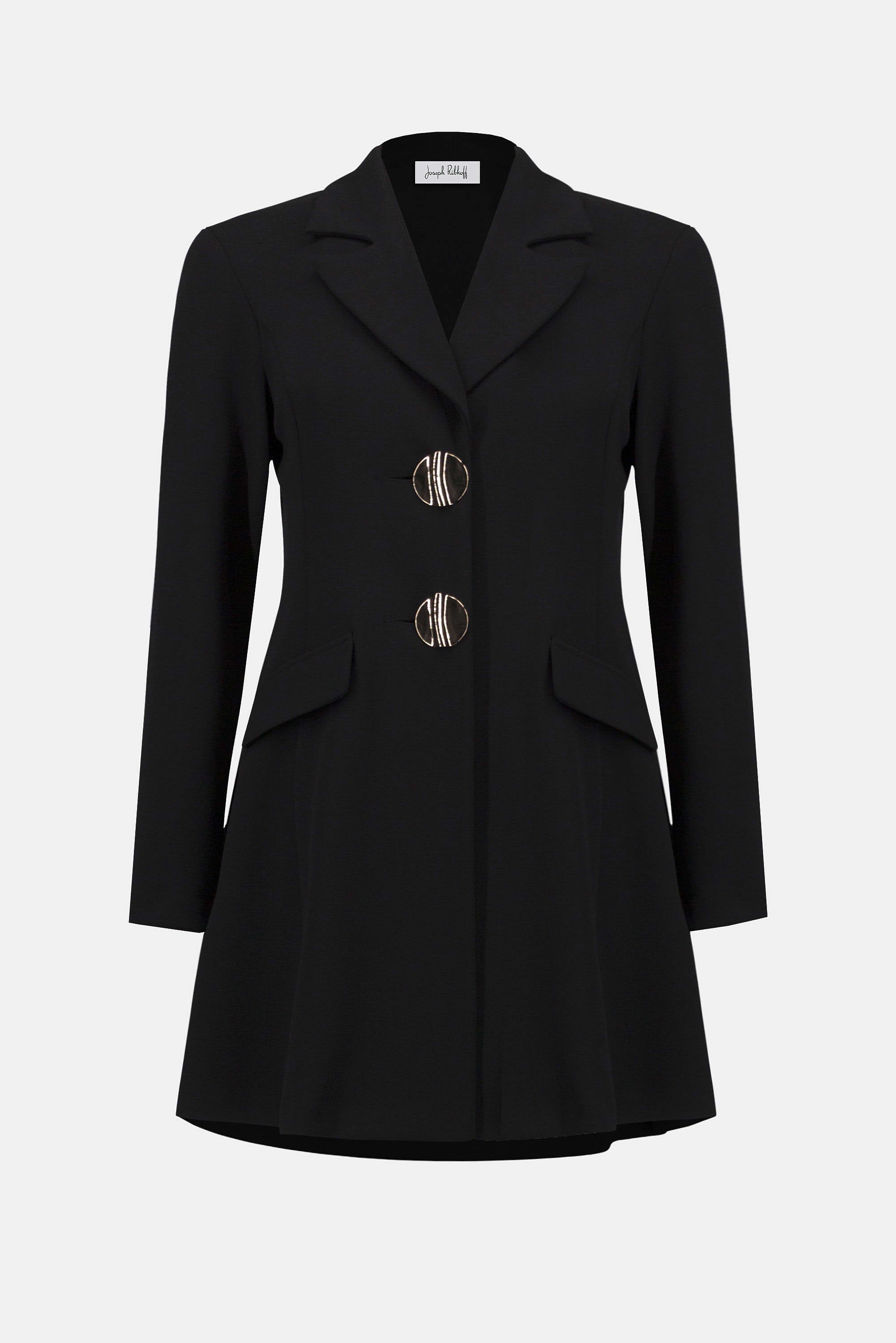 Scuba Crepe Fit and Flare Coat