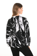 Abstract Black & White Knot Top 612