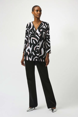 Printed Fit and Flare Tunic Top