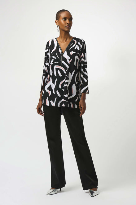 Printed Fit and Flare Tunic Top
