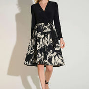 Long Sleeve Fit and Flare Dress 1613