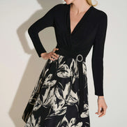 Long Sleeve Fit and Flare Dress 1613