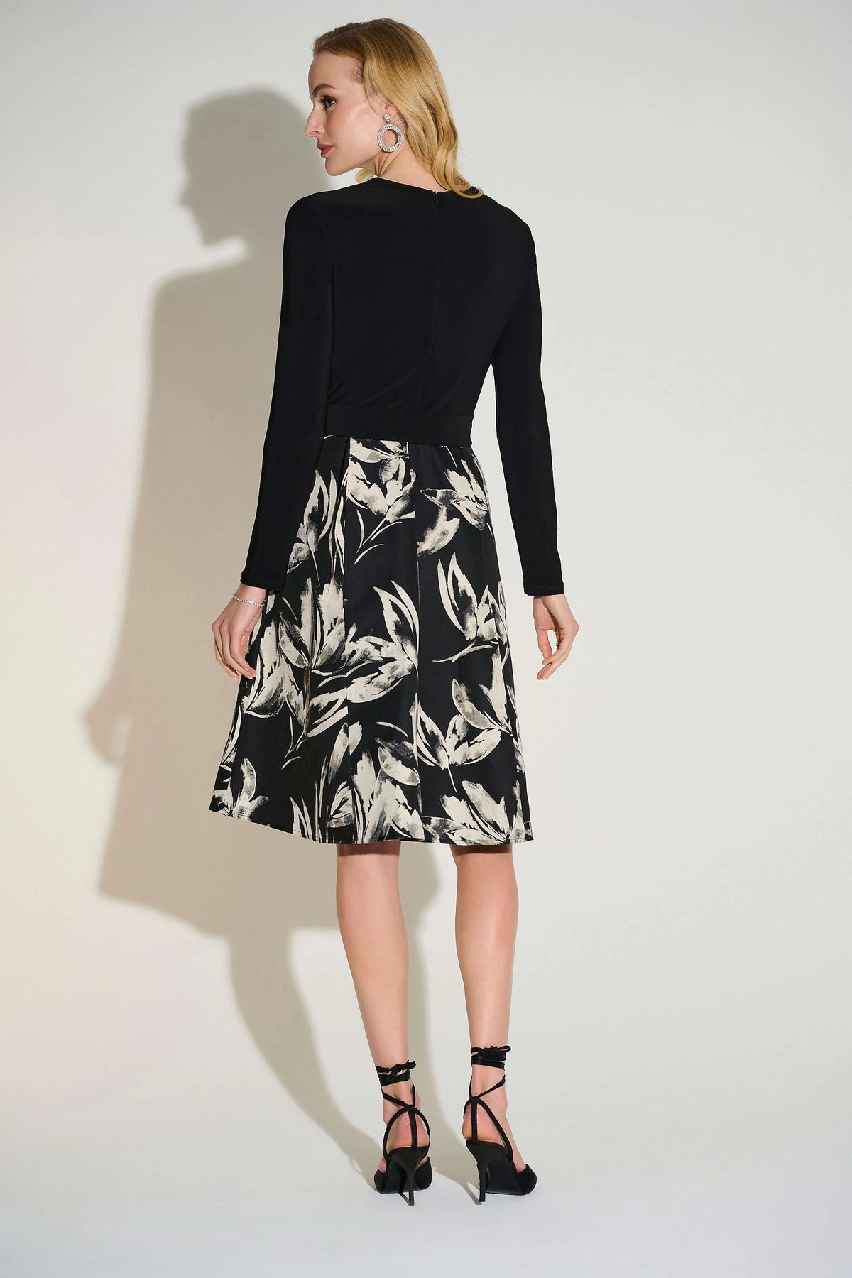 Long Sleeve Fit and Flare Dress 1613