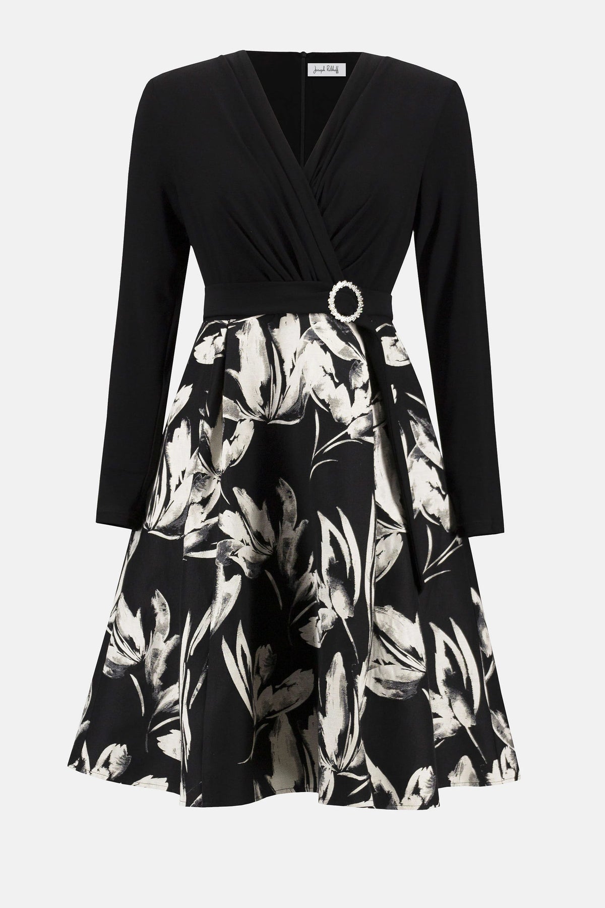 Long Sleeve Fit and Flare Dress 1613