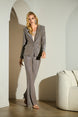Shimmering Pull-on Pants with Flared Leg 624