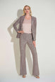 Shimmering Pull-on Pants with Flared Leg 624
