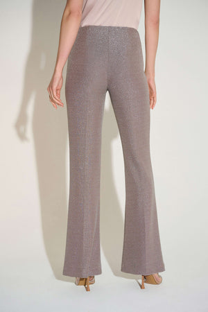 Shimmering Pull-on Pants with Flared Leg