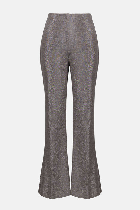 Shimmering Pull-on Pants with Flared Leg