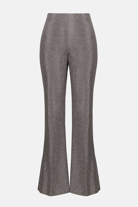 Shimmering Pull-on Pants with Flared Leg