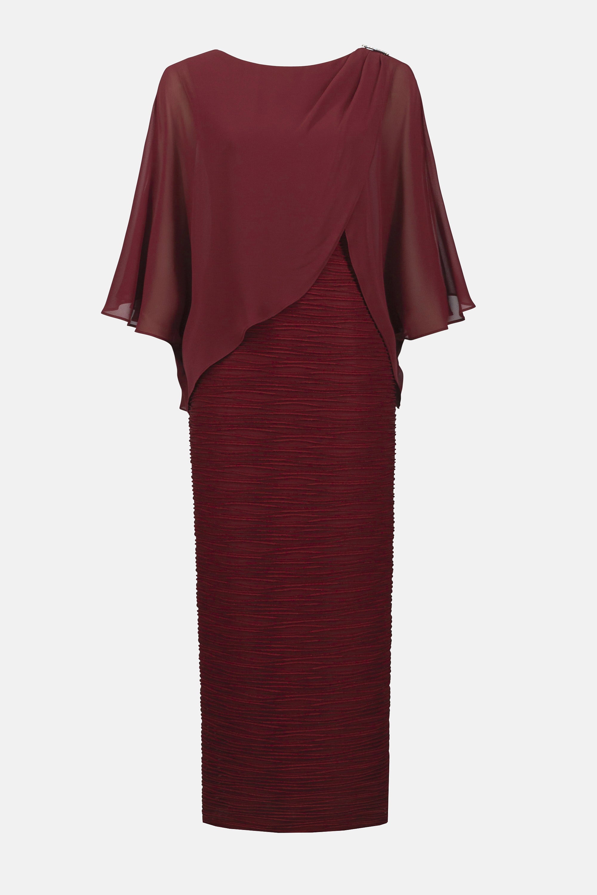 Sheath Maxi Dress with Flutter Sleeves