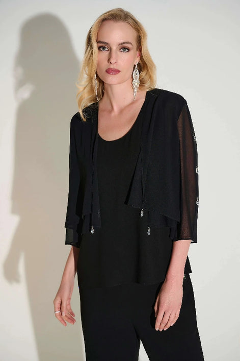 Layered Chiffon 2 piece set with Rhinestone Detail