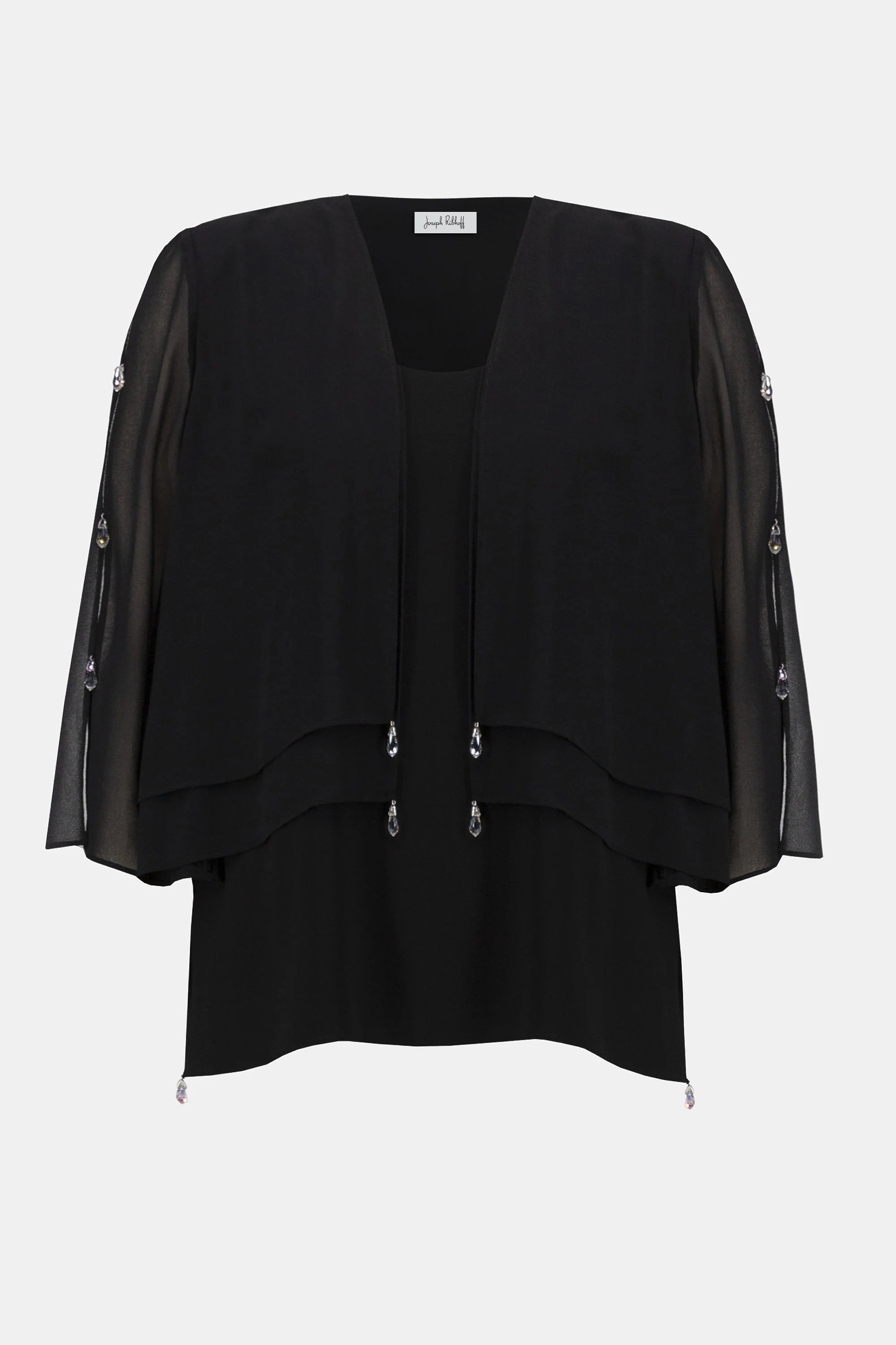 Layered Chiffon 2 piece set with Rhinestone Detail