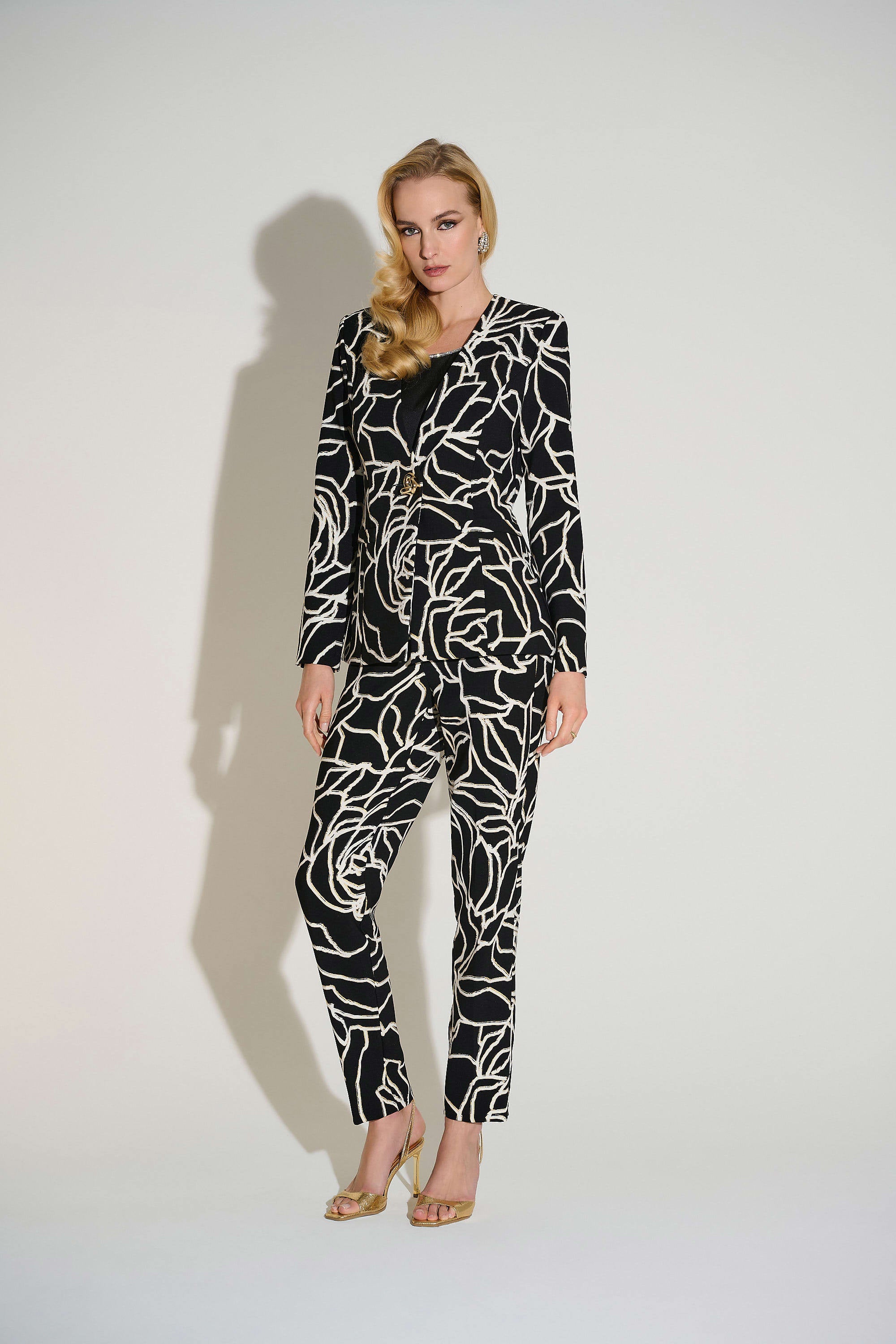 Gold Foil Jacket in Black Vanilla