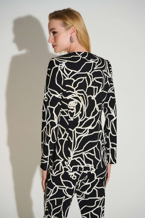 Gold Foil Jacket in Black Vanilla