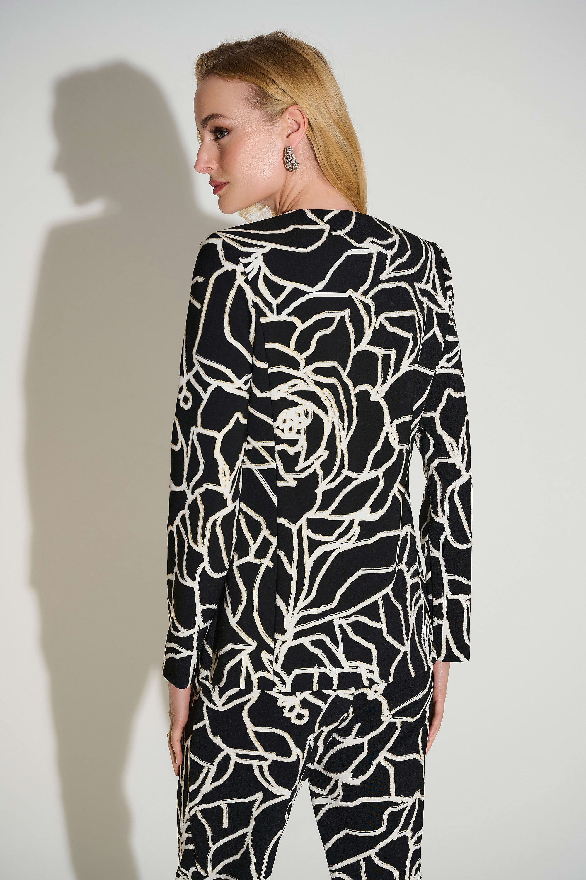 Gold Foil Jacket in Black Vanilla