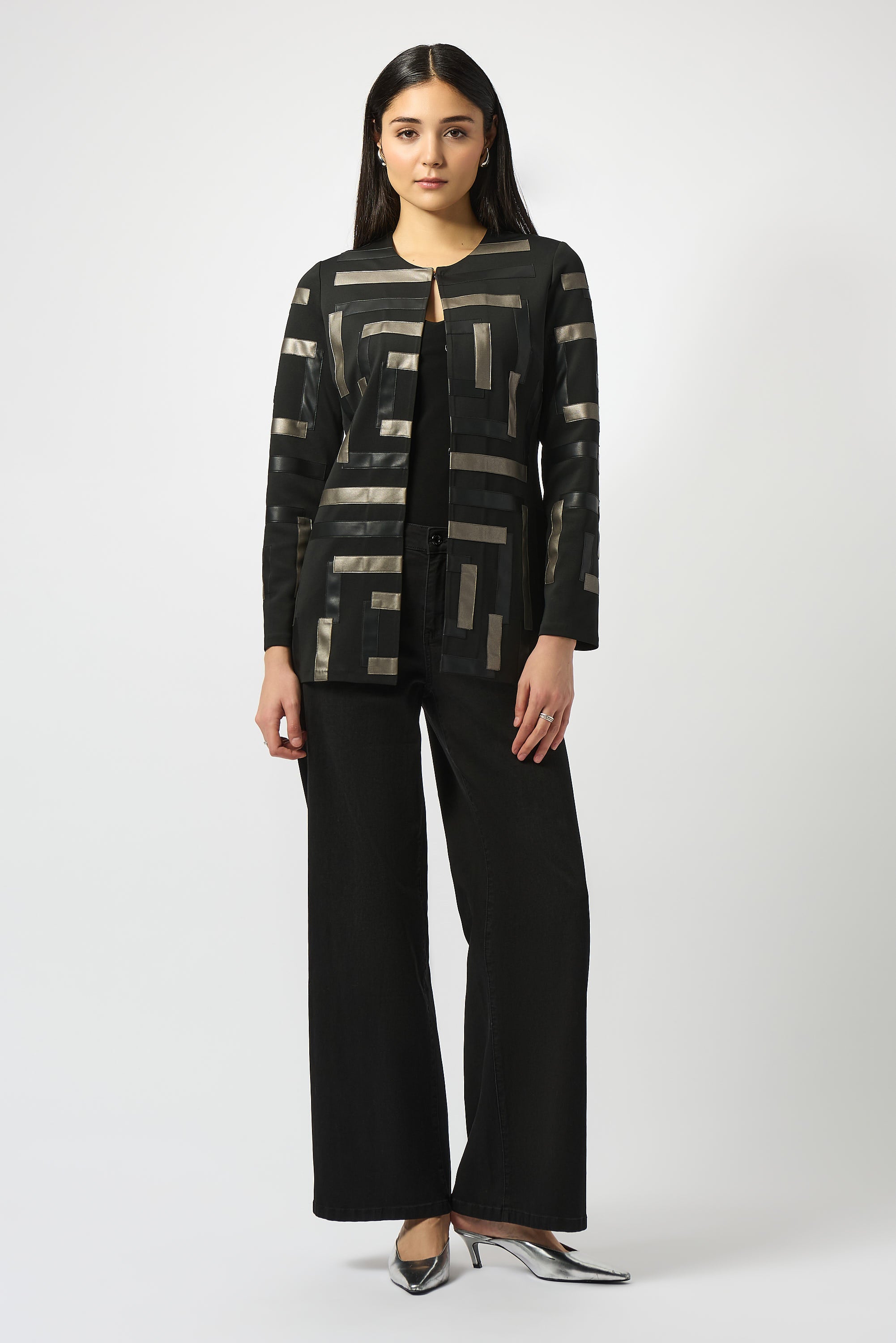 Geometric Long-Sleeve Jacket 826